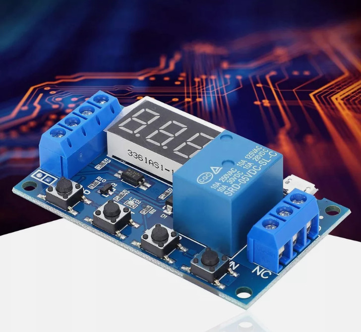 Cycle Timing One-Way Relay Module Delay Power Off Trigger Micro USB Timer