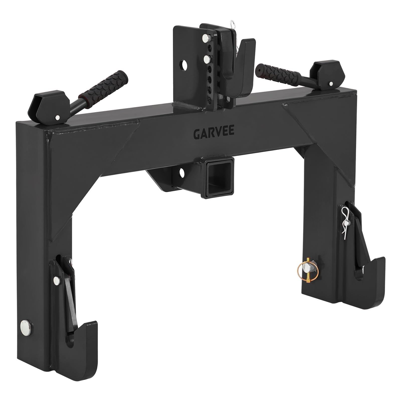 3000 LBS Lifting 3-Point Quick Hitch with 2″ Trailer Receiver FOR CAT 1 Tractor