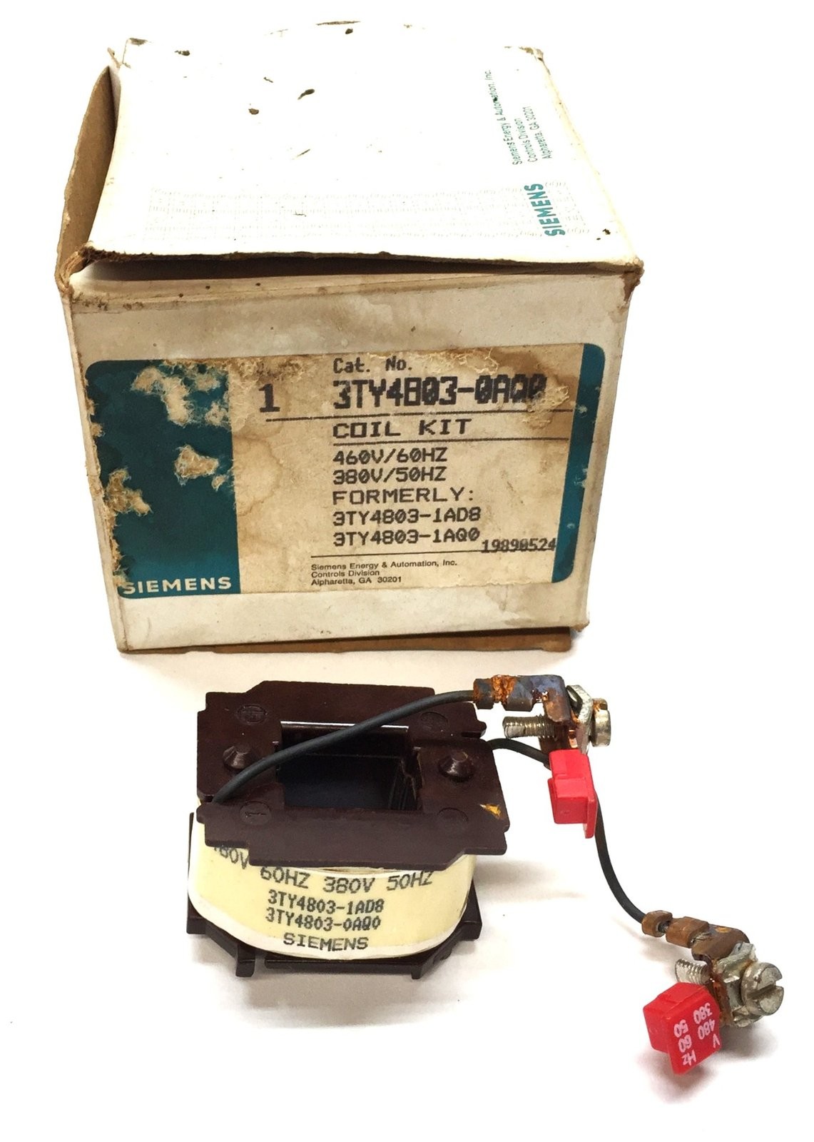 Siemens 460V/60Hz 380V/50Hz Coil 3TY4803-0AQ0 NOS