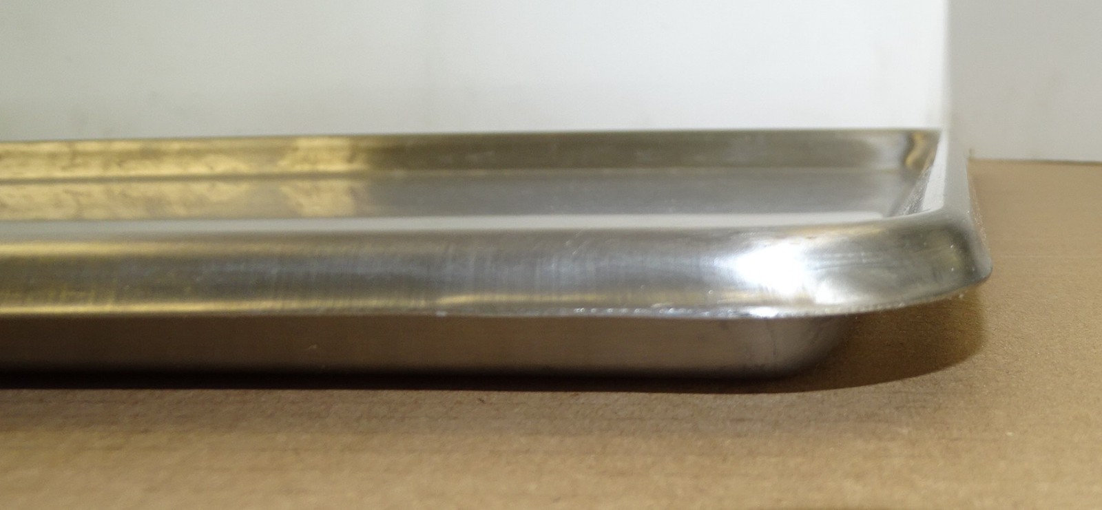18″x26″ STAINLESS STEEL HEAVY DUTY FULL SIZE SHEET/BUN PAN OPEN BEAD, 20 GAUGE