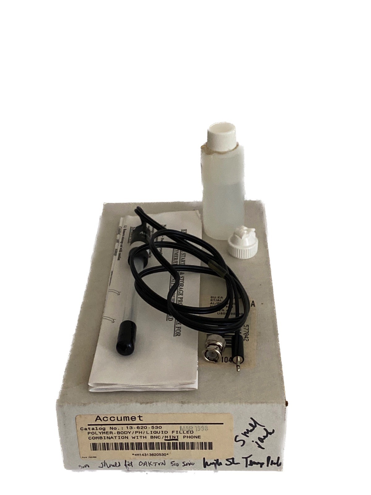 Used FISHERBRAND Accumet pH ATC Combo Electrode Probe BNC Mini-Phone 13-620-530
