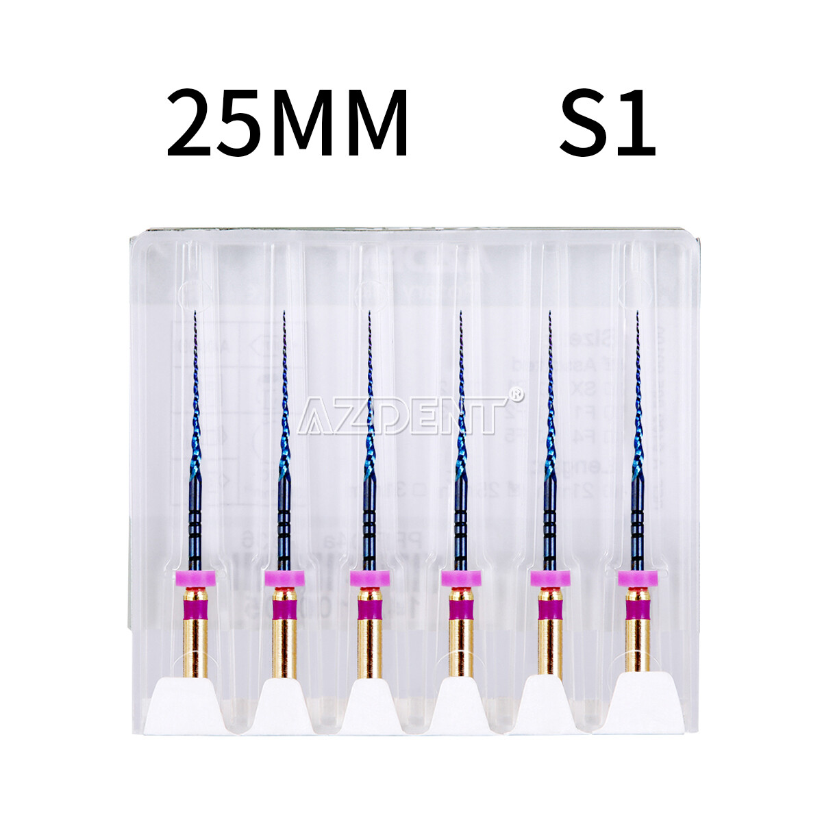 AZDENT Dental Endo Heat Activated Rotary Niti Files Engine Use 25mm /19mm SX-F3