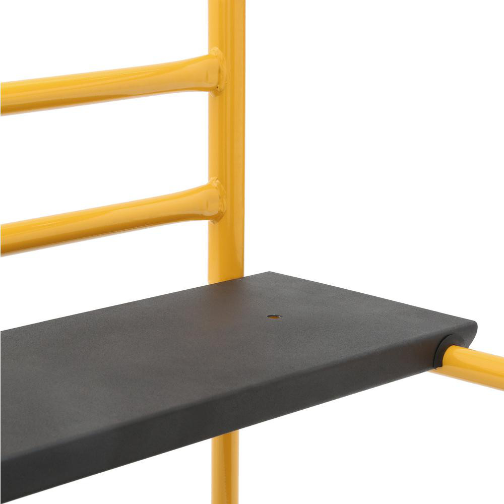 4 Ft. X 4 Ft. X 2 Ft. Mini Rolling Scaffold 500 Lb. Load Capacity With Tool Shel