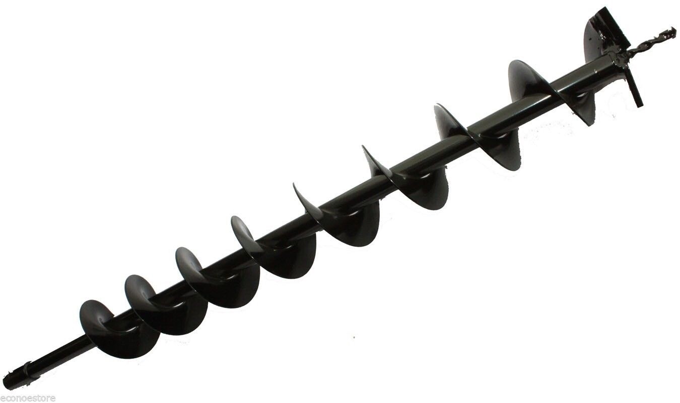 One Man Gas Post Hole Digger Fencing Soil Drill Machine w/4″ 6″ & 10″ Auger Bits