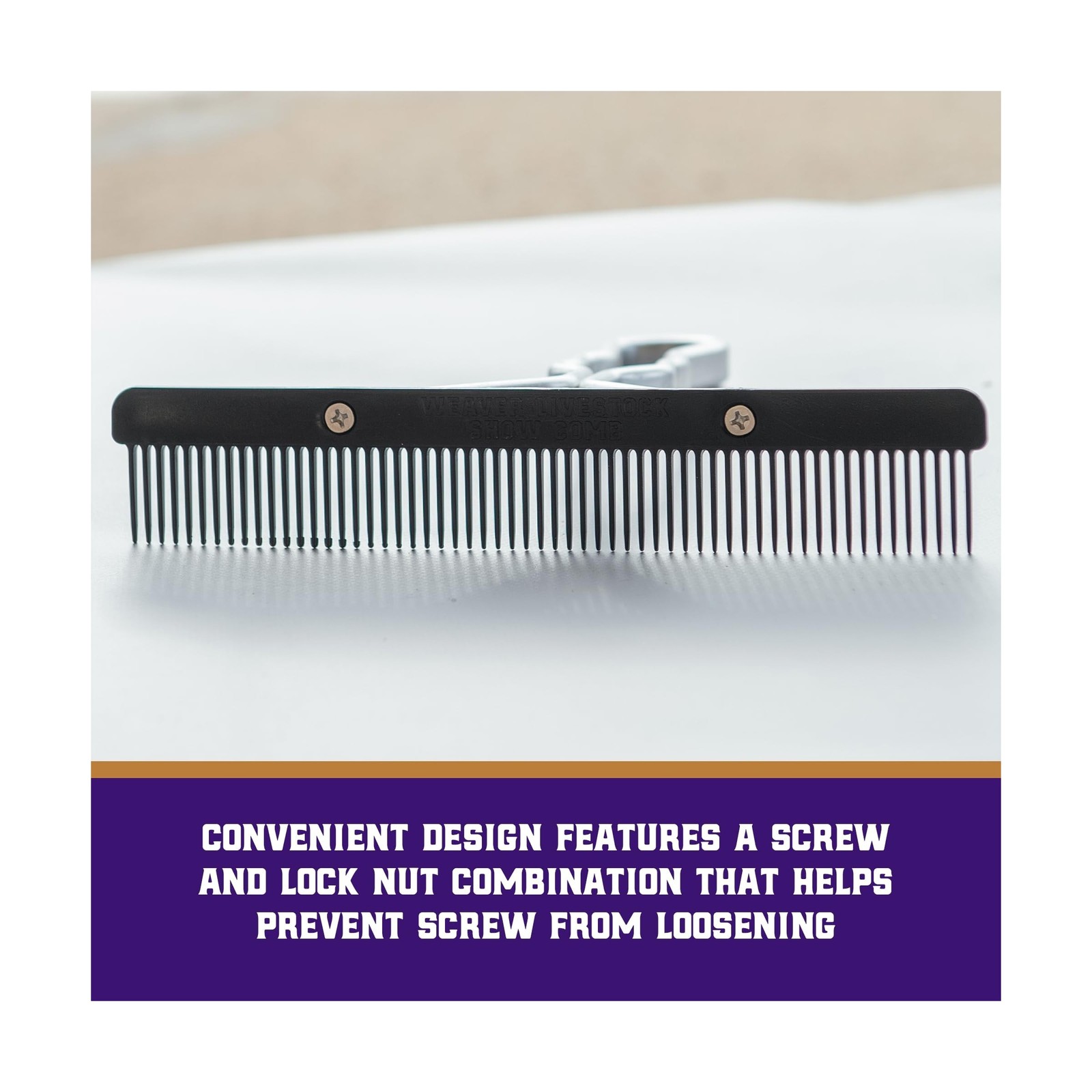 Weaver Leather Livestock Show Comb Black Fast Ship