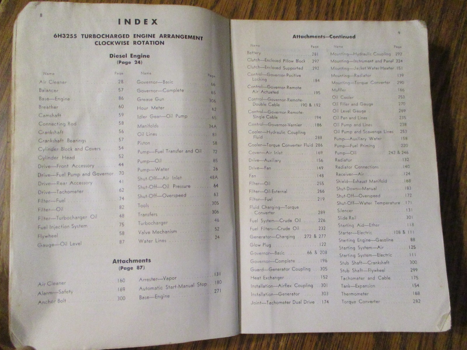 Caterpillar D375 Engine Parts Book Catalog Manual s/n 4381 to 4381226 Inclusive