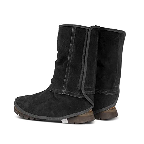 Leather Welding Spats – Flame and Abrasion Resistant Welding Boot Covers – Fu…