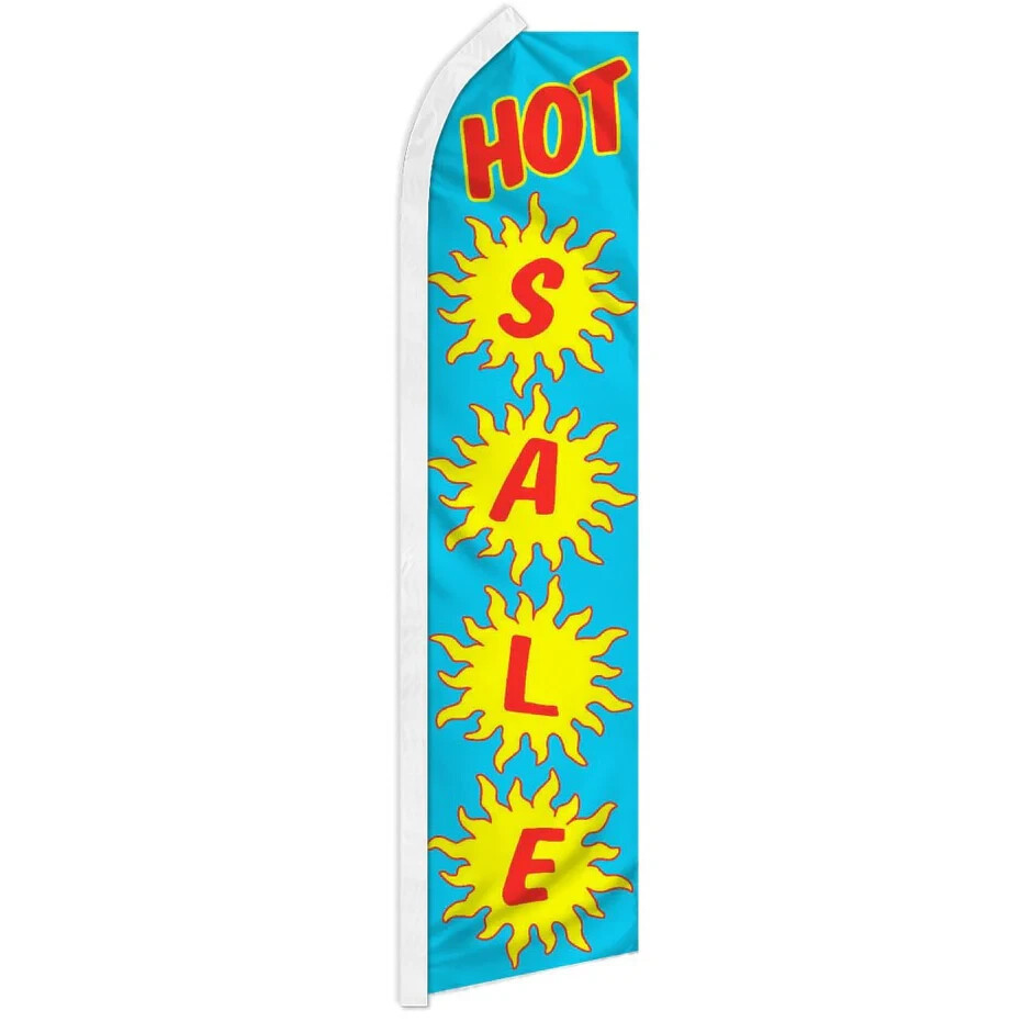 Hot Sale Swooper Flutter Feather Advertising Summer Sales Retail Banner Flag