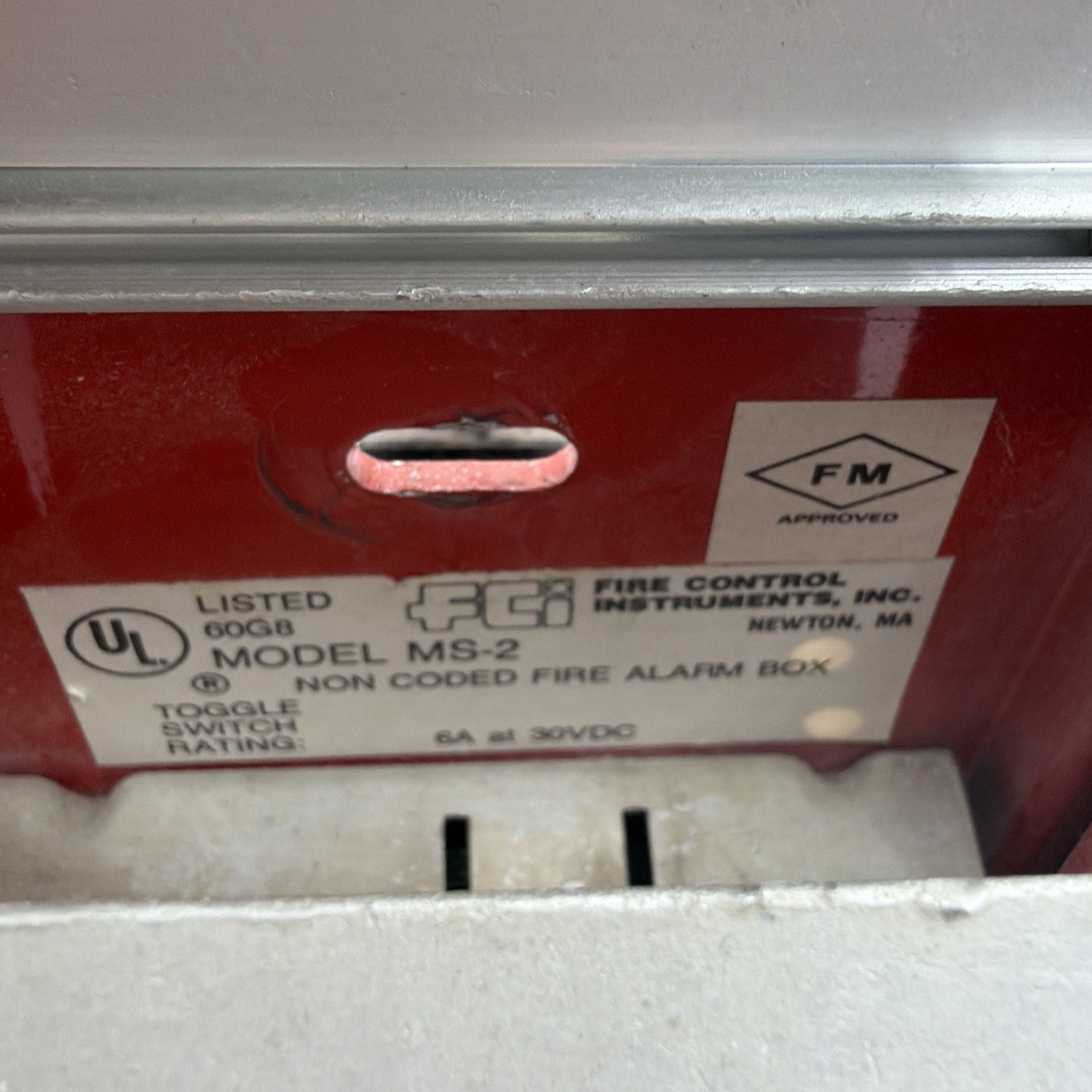 FCI MS-2 non-coded Fire Alarm Box NO Keys 11 Available Free Shipping