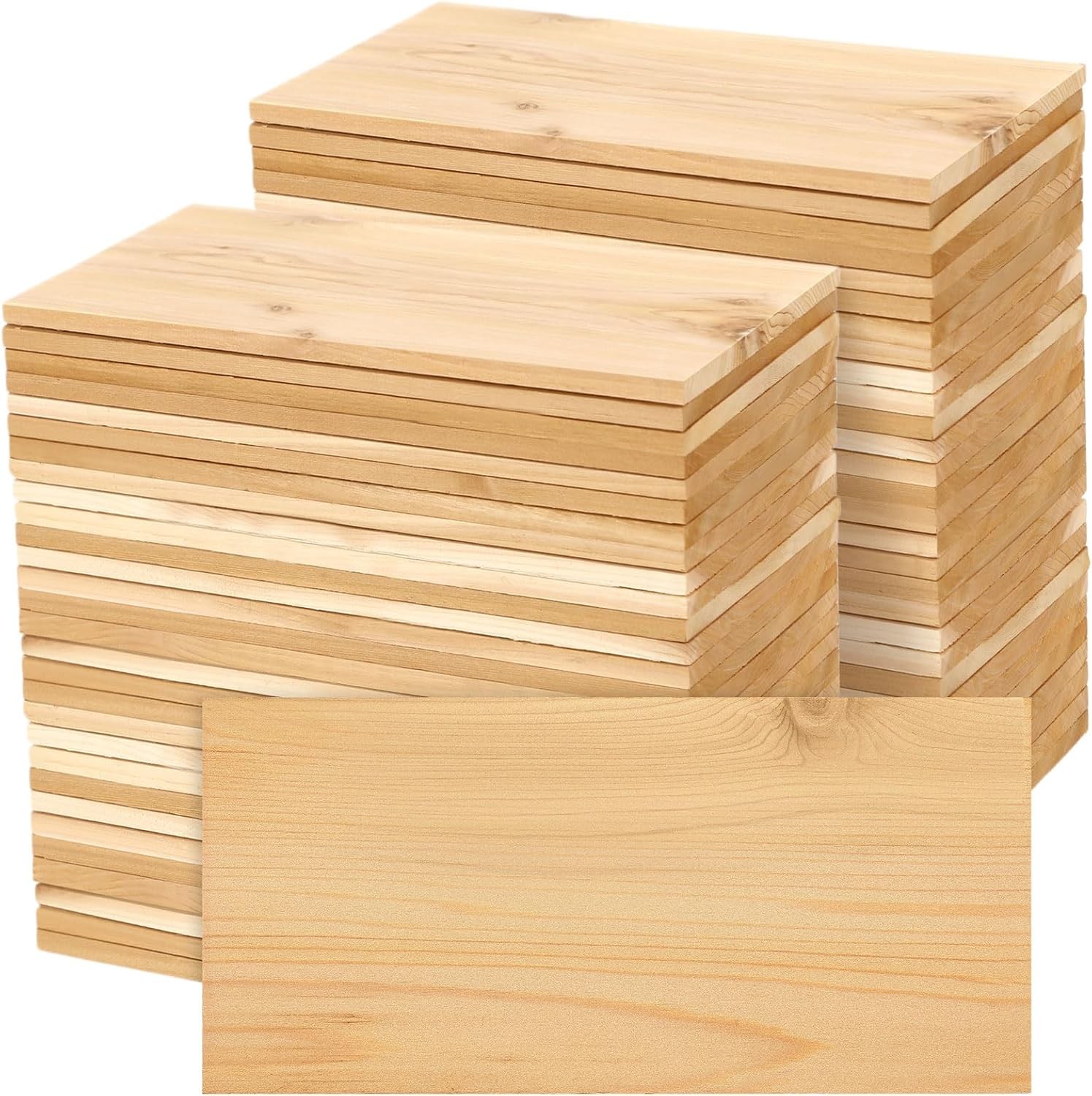 36 Pack Cedar Planks for Grilling Salmon Fish Meat, 6mm/0.24in Thick Natural W