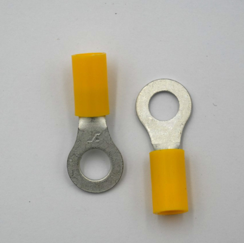 NSI R12-14V-P MINITERMS VINYL-INSULATED 12-10 AWG RING TERMINALS 1/4″ 40PCS