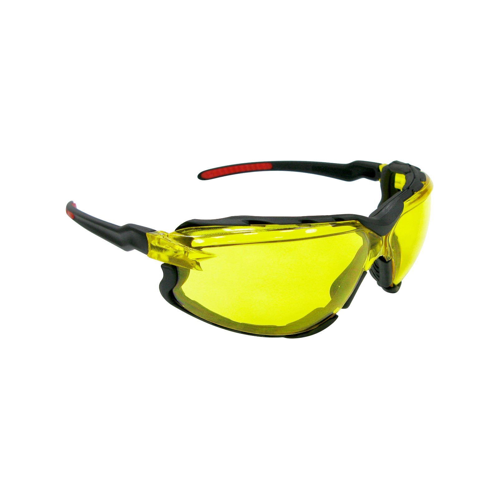 6-PR Falcon Anti-UV Amber/Blue Mirror Safety Glasses Removable Foam Lined Gasket