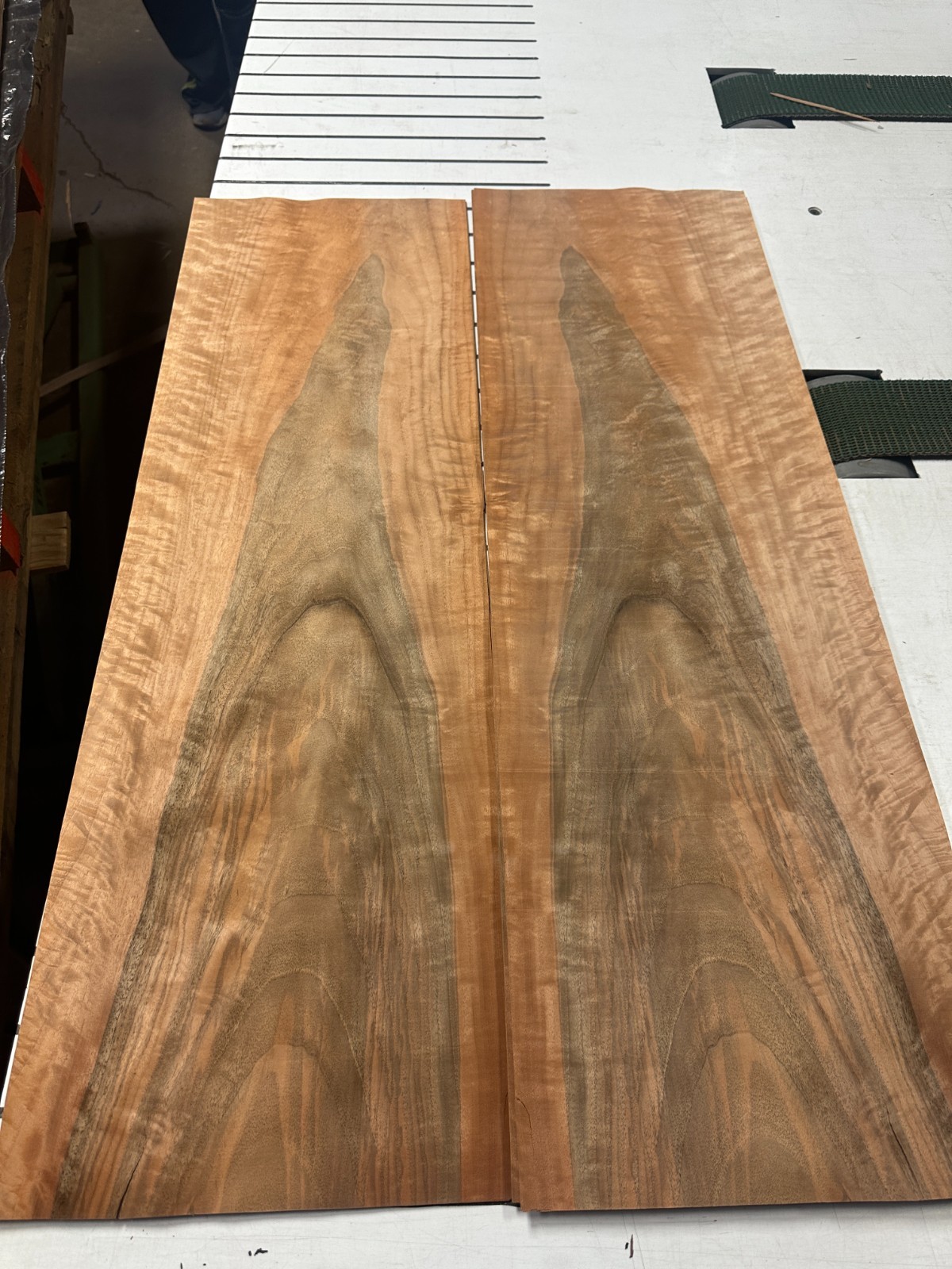 European Walnut Raw Wood Veneer 2 sheets 38» x 12» 916E