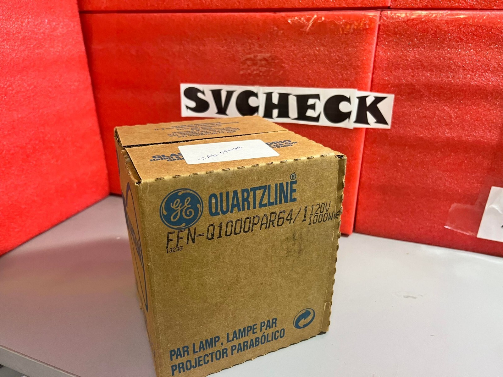 GE Quartzline FFN-Q1000 PAR64/1 120V 1000W Mogul Quartz Stage Light Lamp Bulb