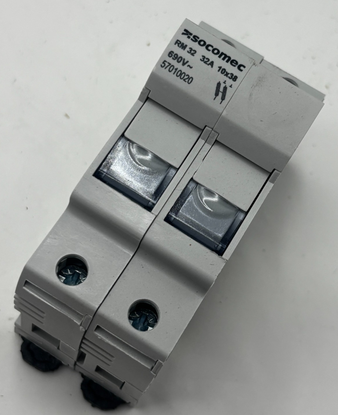 SOCOMEC Fuse Holders On Rail,RM32 32A 10X38 60269 57010020