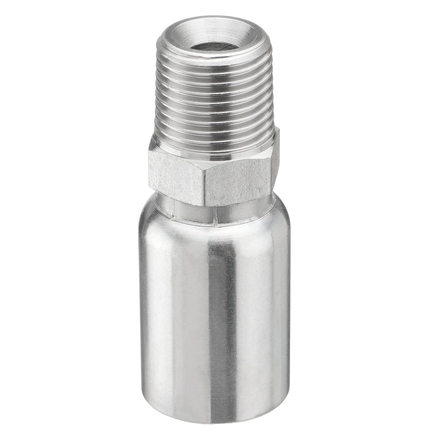12 Pack 1/2″ Hydraulic Hose Fittings, 1/2″ I.D. Hose x 1/2″ NPTF Male with Prote