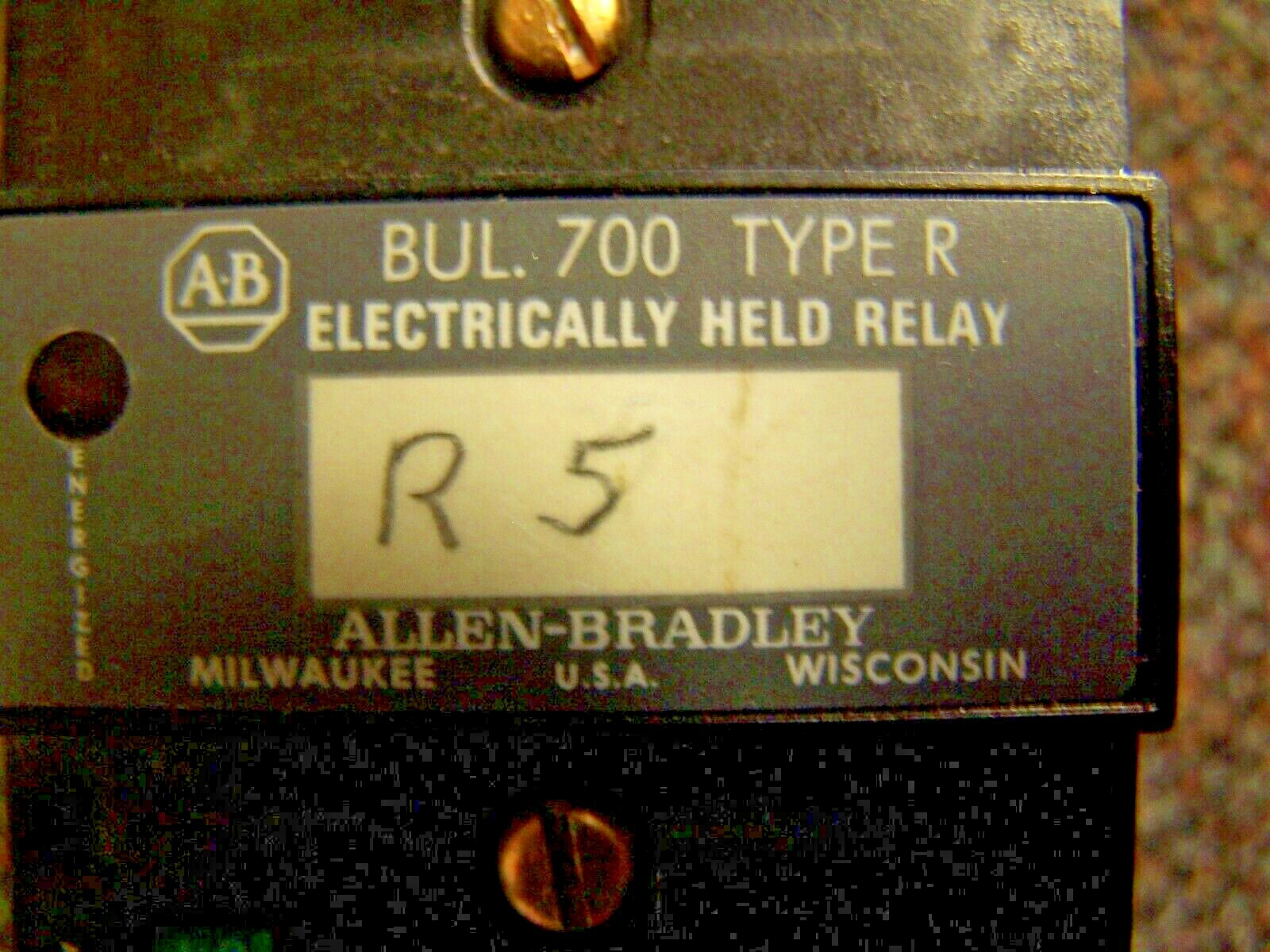 😉 ALLEN BRADLEY 700-R310A1 ELECTRICALLY HELD RELAY 115/120V COIL 600V 1800VA
