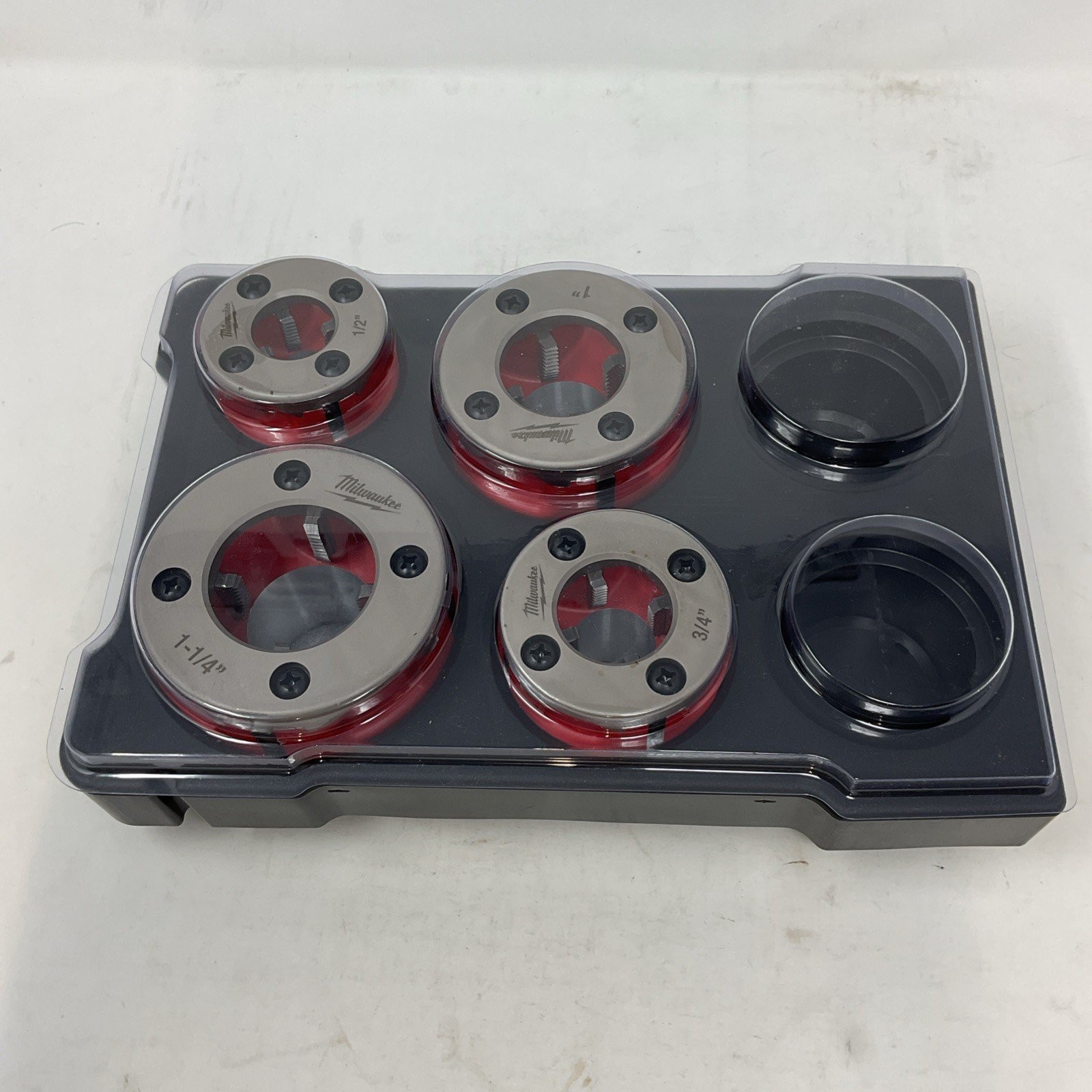 Milwaukee 48-36-1063 1/2″–1-1/4″ ALLOY NPT Compact Forged Aluminum Die Head Kit