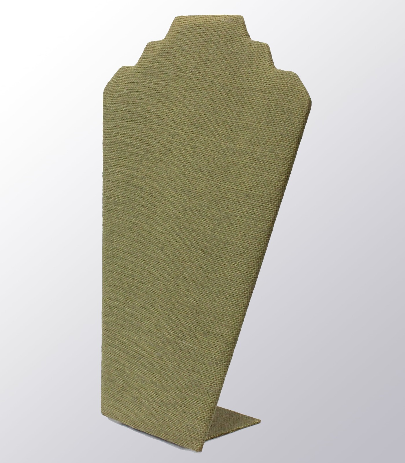 Green Jute Necklace Display Jewelry Chain Display Easel Stand (6 Pack) 12″