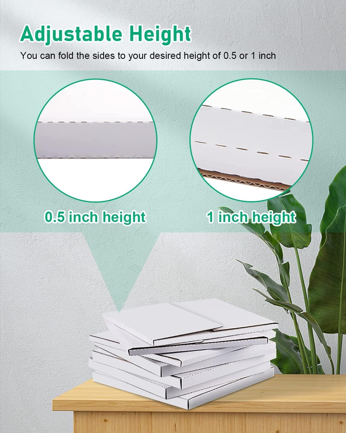 100x White Vinyl Record LP Shipping Mailer Boxes 12.5″x12.5″x1″ Album Paper Box