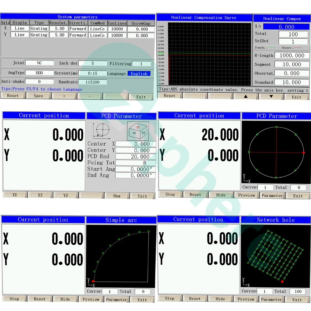 LCD Digital Readout with Precision Linear Scale for Milling Lathe Machine 2 Axis