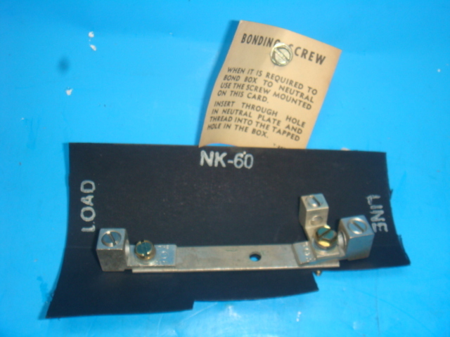 New Westinghouse NK60 Groundable Neutral Kit, Fusible or Non-Fusible Safety Swit