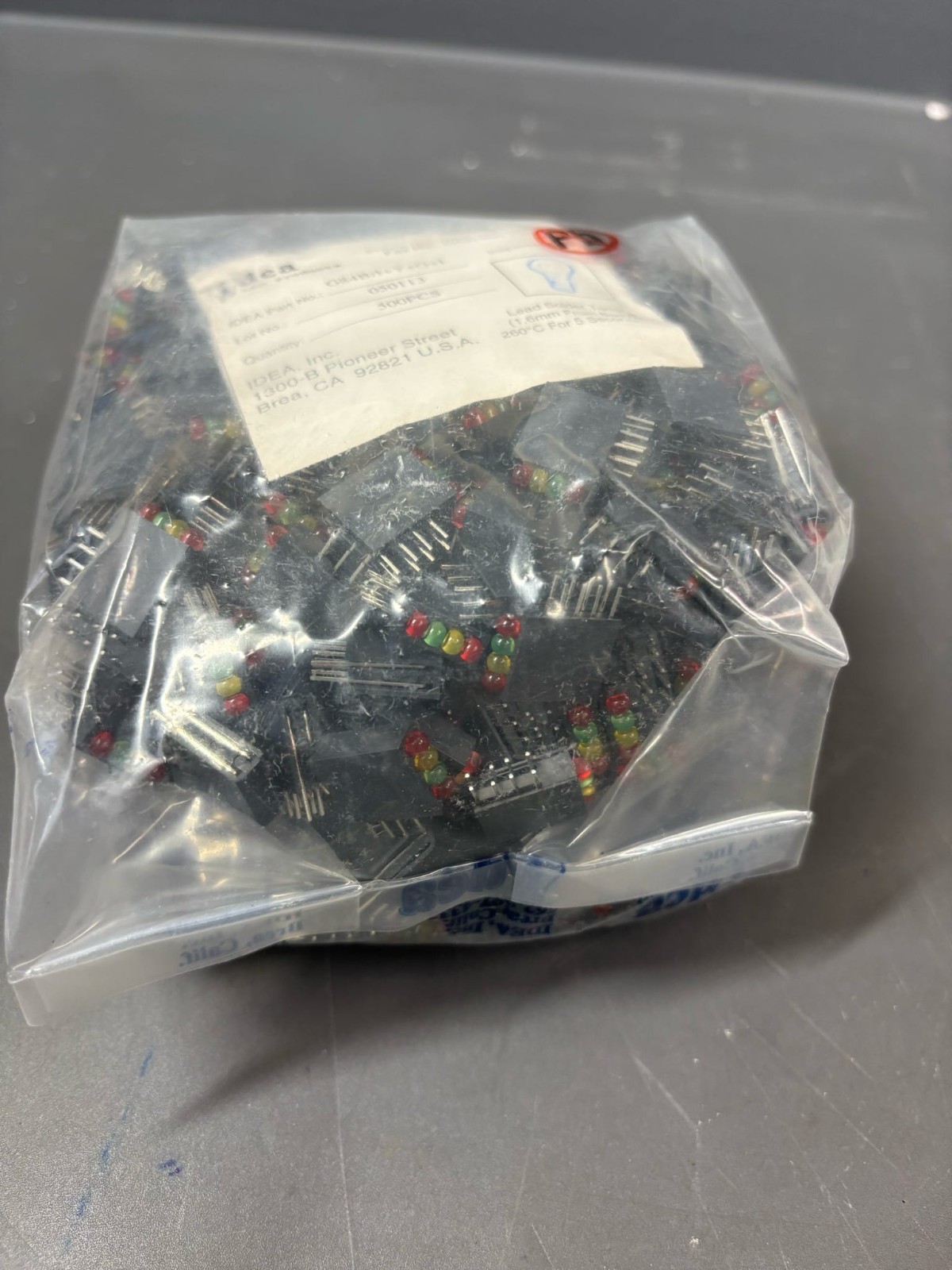 250 pcs 4-Segment LED Bar Indicator Red Yellow Green Panel Light Module