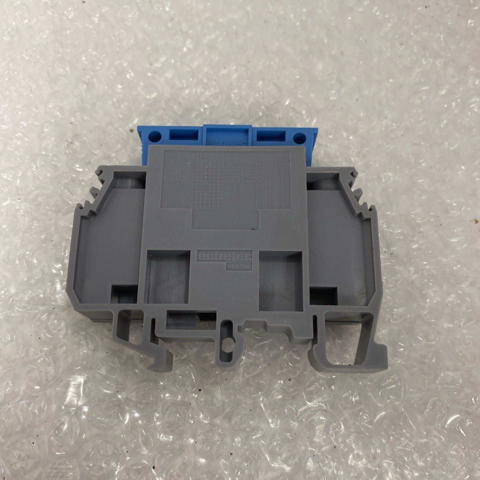 (Lot of 3) Entrelec 011512017 Terminal Block, Fused, 2POS, 8AWG