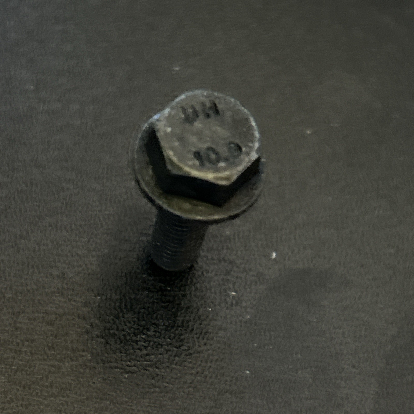 100qty M6-1.0 x 20mm 10.9 Hex Flange Bolts Black Zinc Coated Full Thread