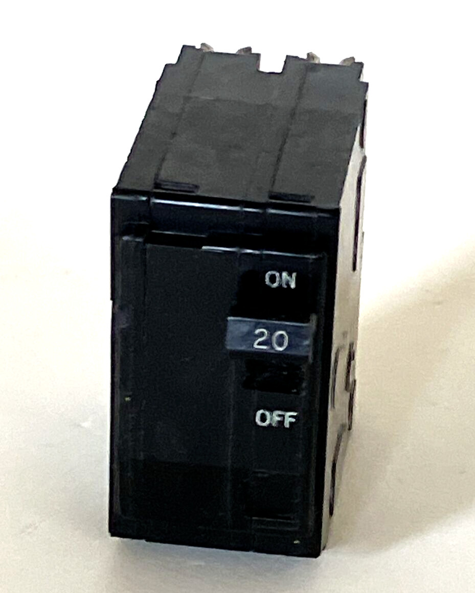 Square D QO220 2P 20A 240V Circuit Breaker Black Face 4 Prong mount