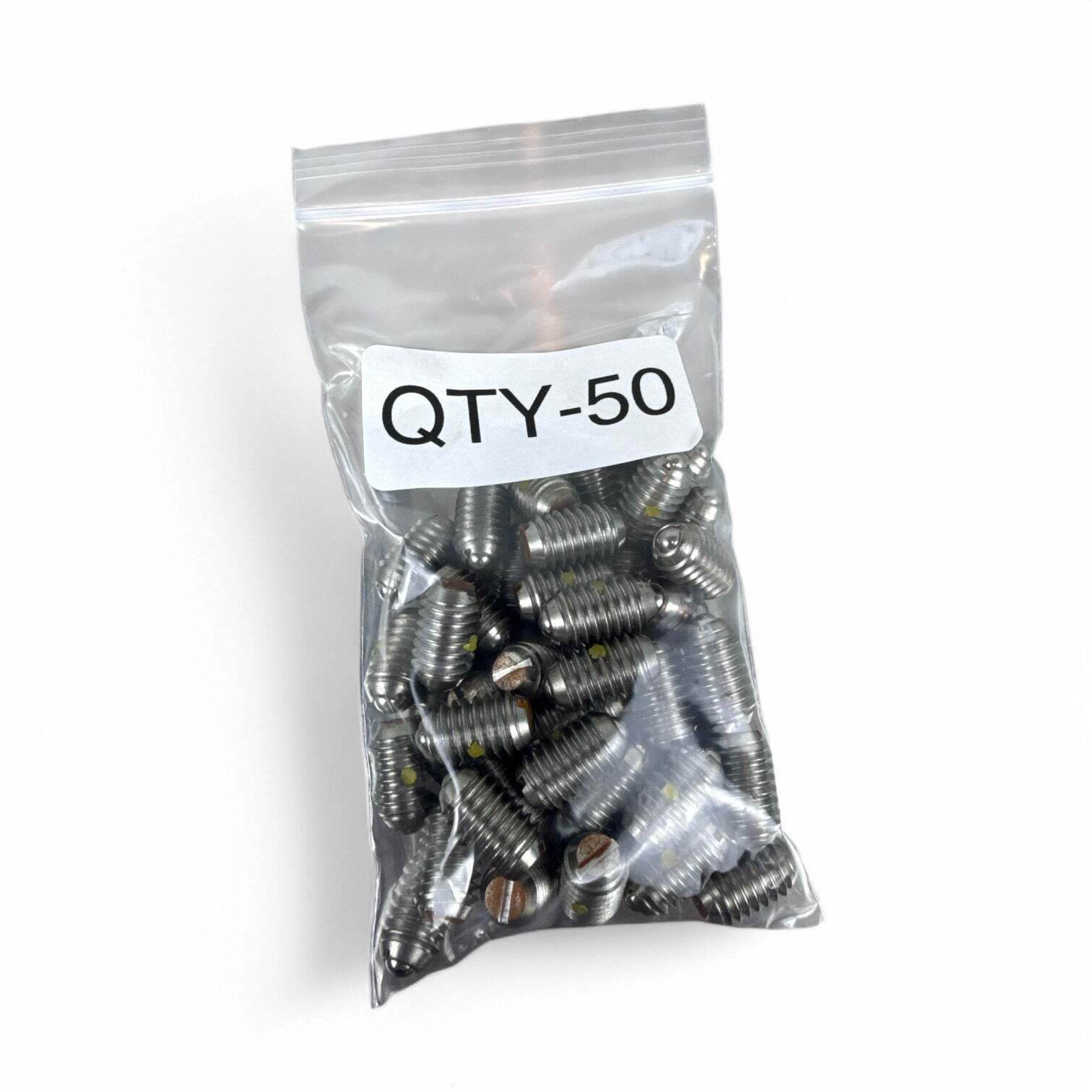 50 Pcs McMaster-Carr 3408A6 Slotted Spring Plungers – 3/8″-16 Thread, 6–21 lb Fo