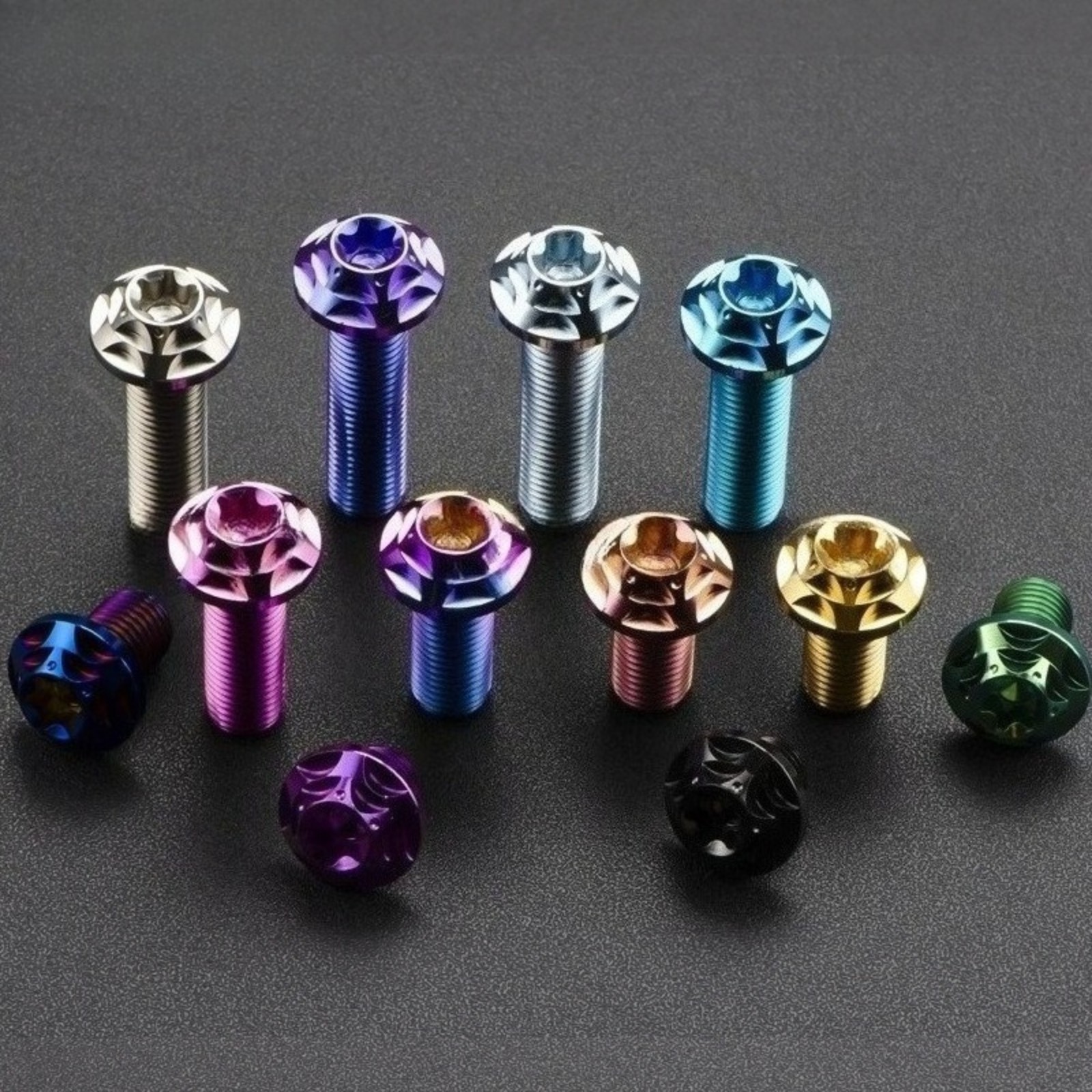 Titanium Bolt M10x10-40mm Plum Head Torx T50 Screws Gr5 for Bike Motorcycle Car