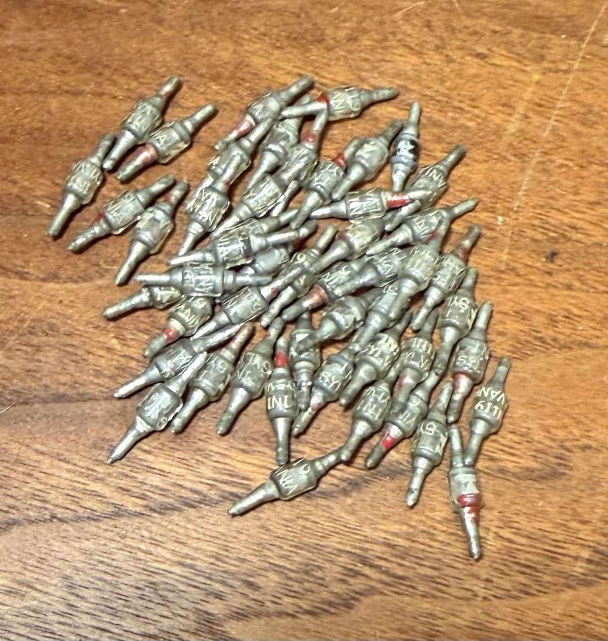 Lot Of (50) 1N119 Sylvania Germanium Diodes