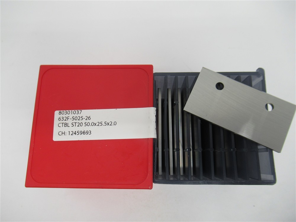 80301037 , CTBL ST20 ,Profile Blanks 50.0×25.5×2.0 ,2 Bottom Holes ,KCR08(PK 10)