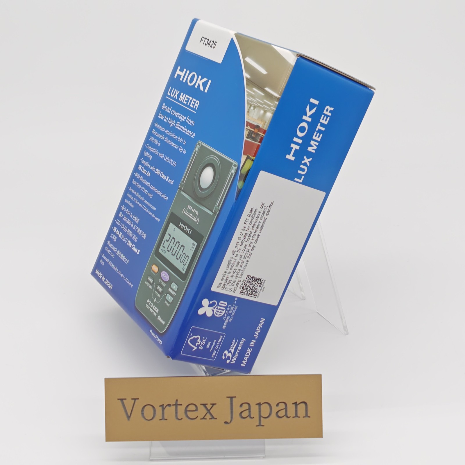 [New] Hioki FT3425 Lux Meter Equipped with Bluetooth wireless technology
