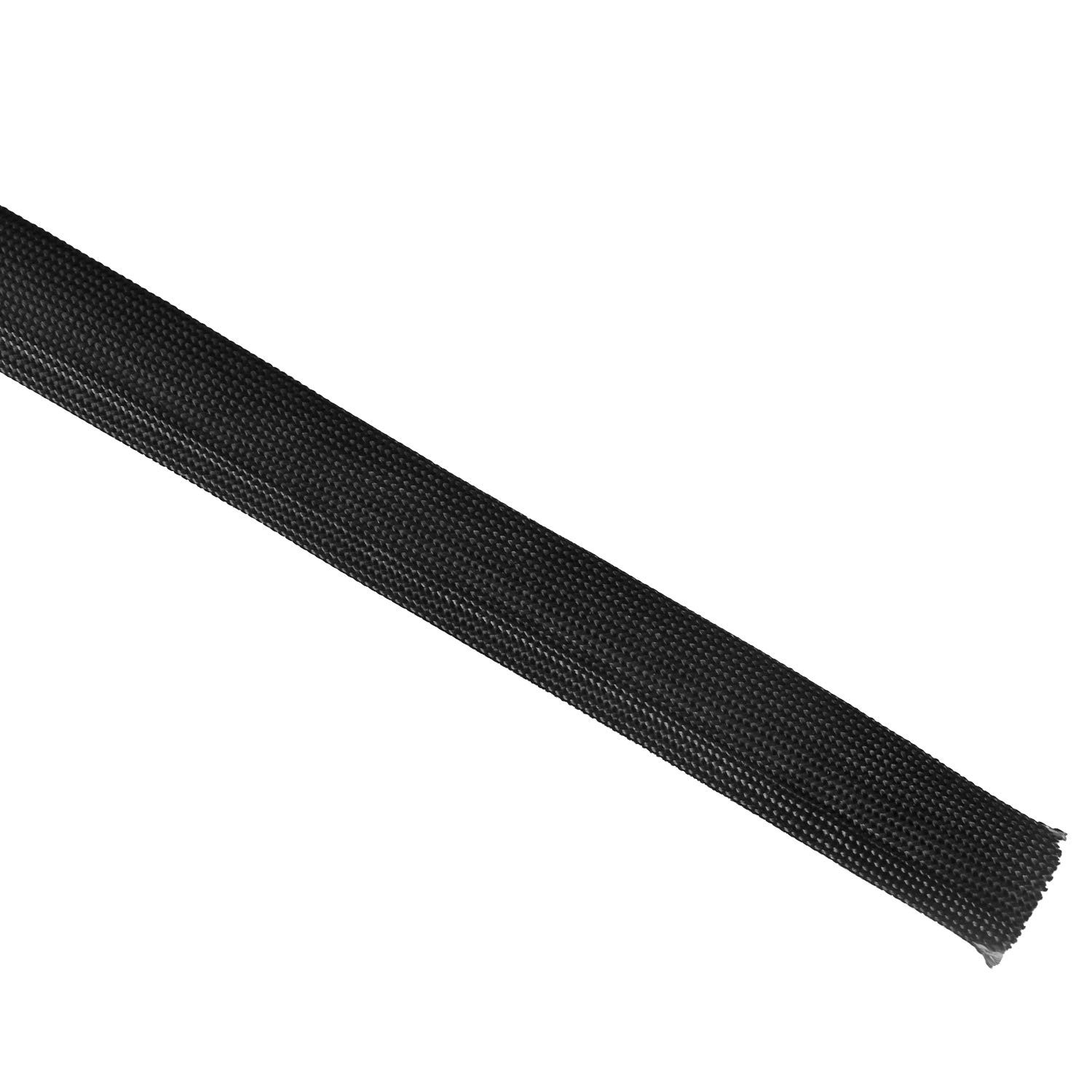Black Heat Sleeve 10Ft Fiberglass Wire Heat Protection Wrap 13Mm Cord Cover
