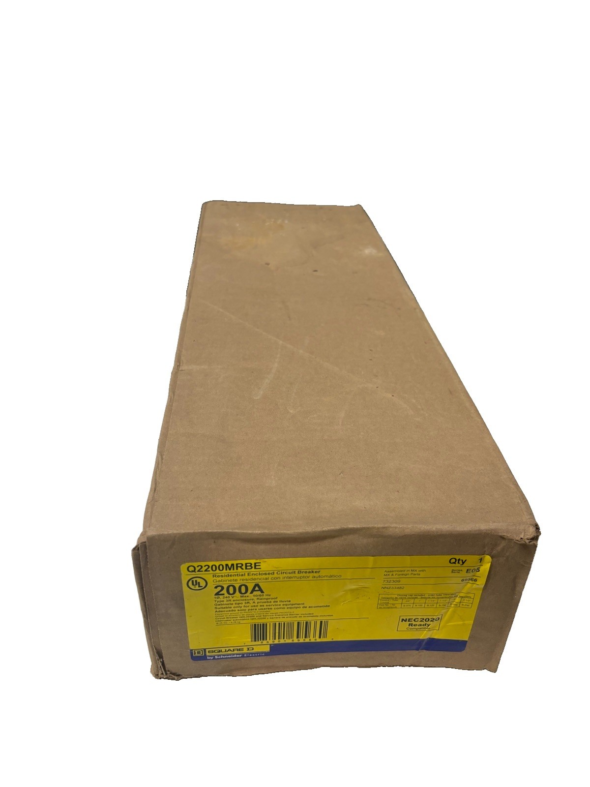 Square D Q2200MRBE 200A Breaker Enclosure w/ QDL22200 PowerPact Breaker