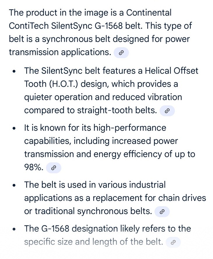 NEW Continental G-1568 Synchronous BELT Gearbelt, G-1568,112 Teeth industrial *