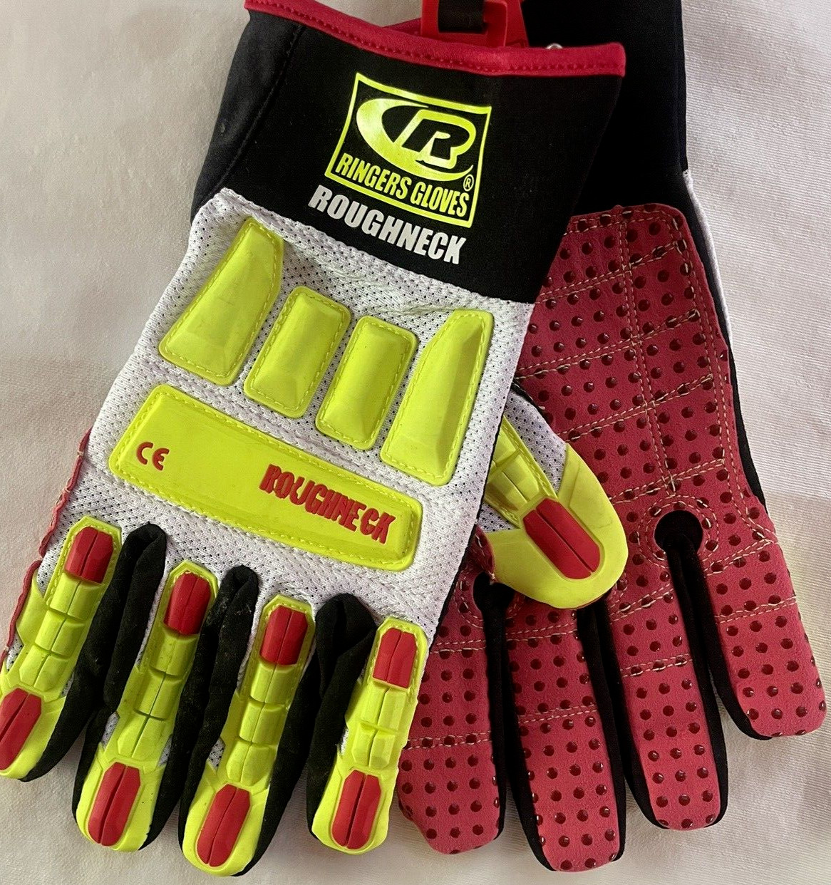 9 Pairs Total RINGERS ROUGHNECK 268 Vented Gloves 1xS +3xL +3xXL +1xXXL +1xXXXL