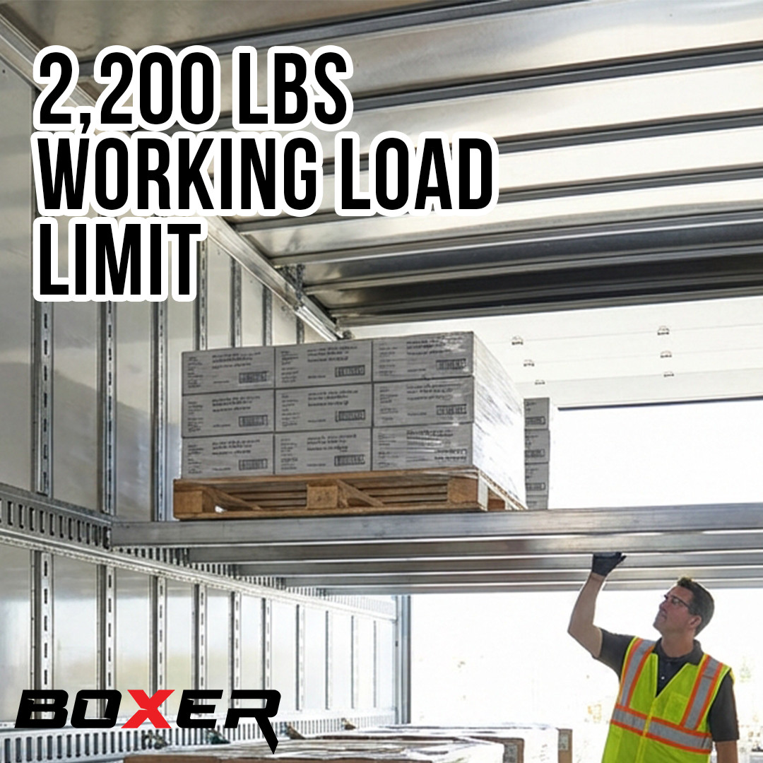 2 Pack 92″-103″ Aluminum Decking Beam E-Track – Load Lock Cargo Bar 2,200LBS