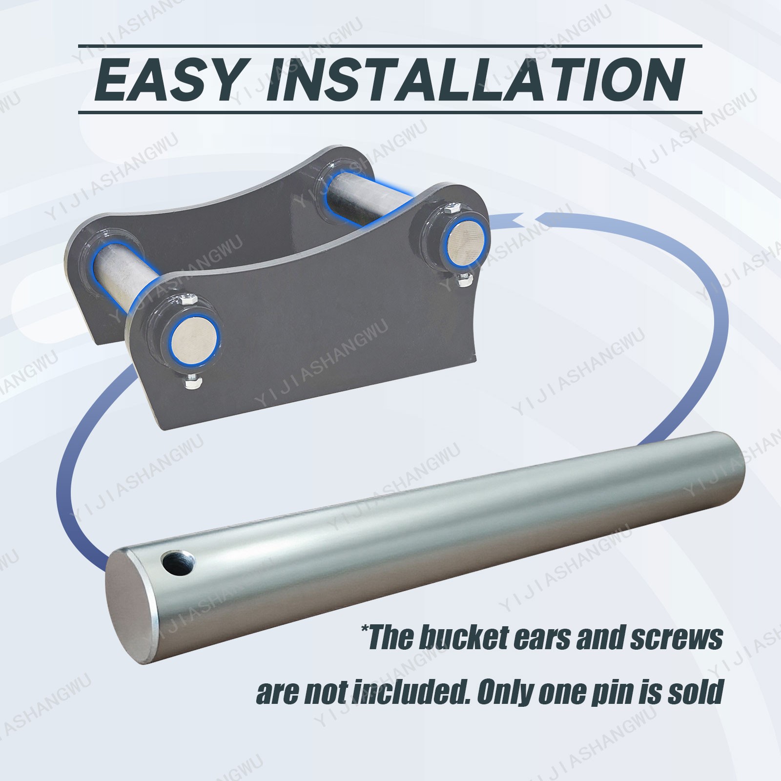 Excavator Bucket Pin 40mm x 13in