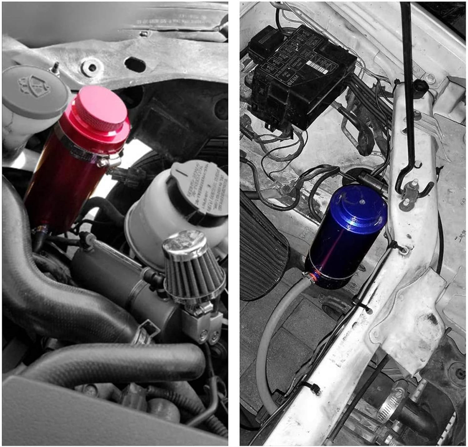 Universal Car Radiator Coolant Tank 800Ml Coolant Expansion Tank Overflow Oil Ca