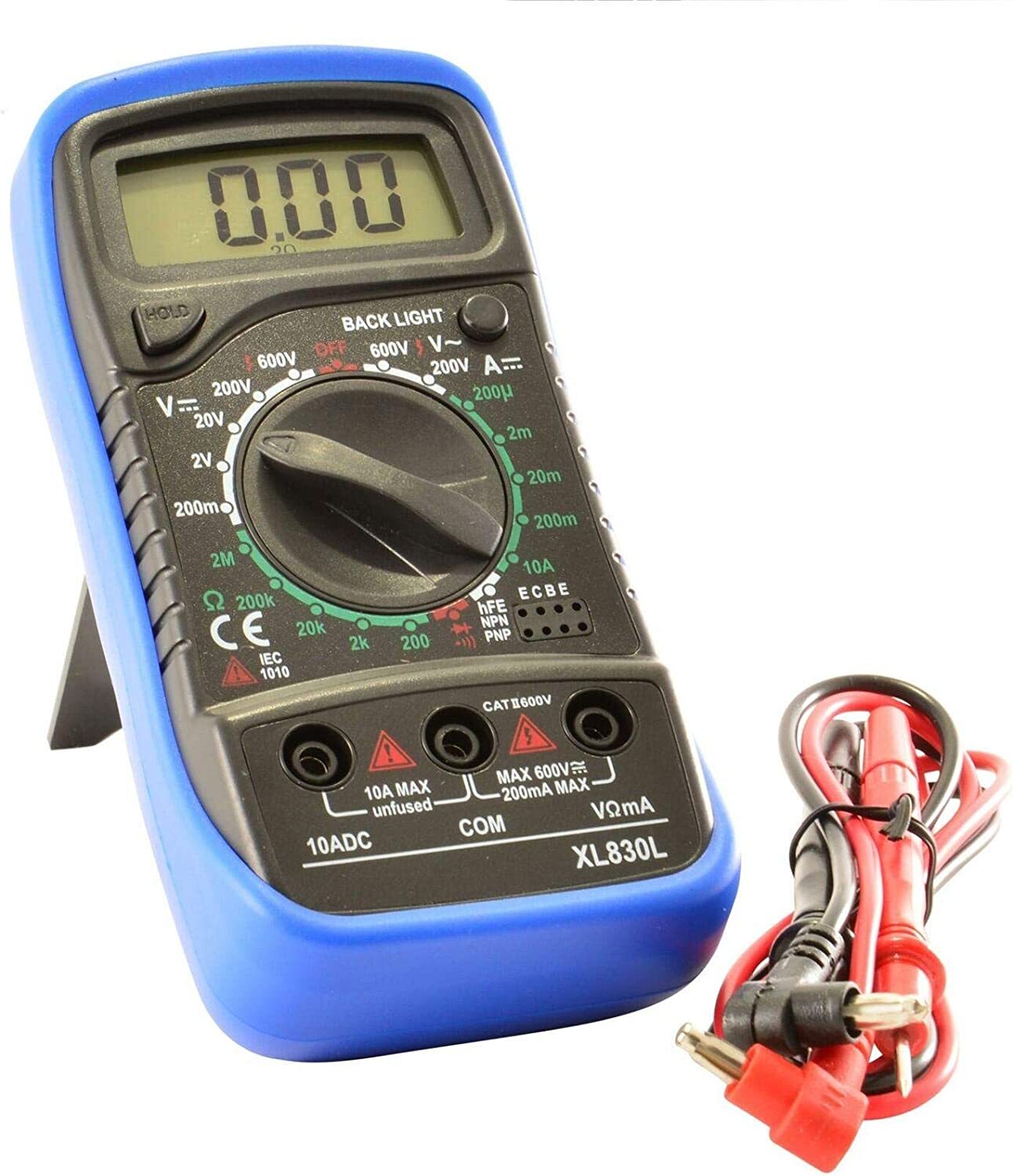 Digital Voltmeter Ammeter Ohmmeter Multimeter Volt AC DC Tester Meter US Seller