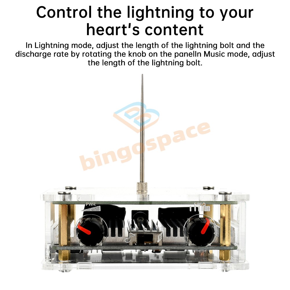 AC110-220V Mini Tesla Coil Bluetooth Music Tesla Coil w/Lightning&Music Modes
