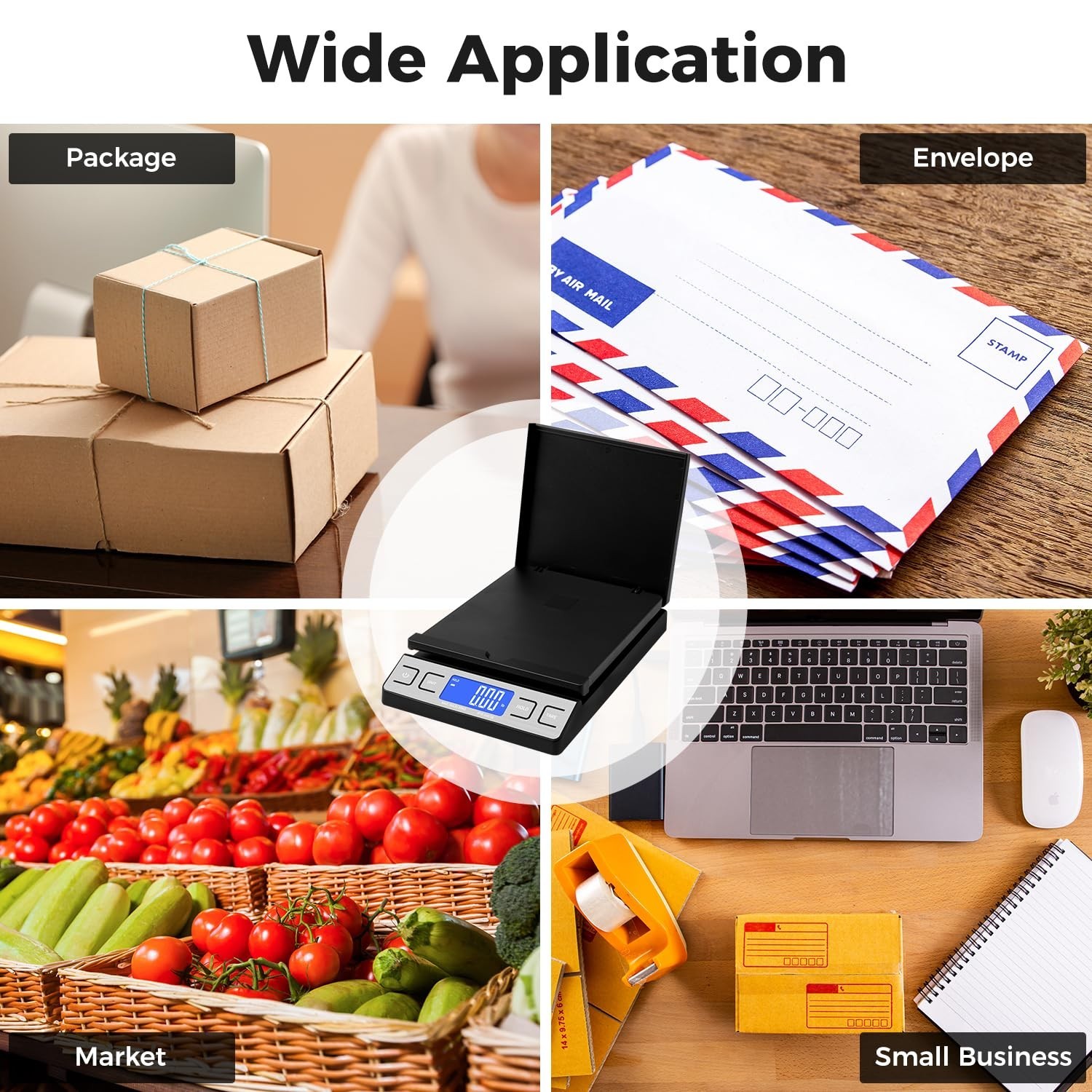 Escala De EnvIo Bascula 66 Lbs Comercial Digital En Gramos Y Libras Para Paquete