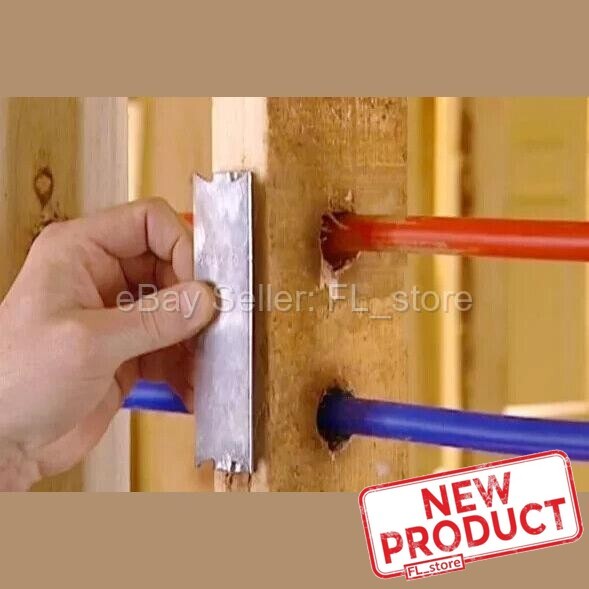 25 PACK Stud Nail Safety Plates Galvanized Steel Pipe Wiring Guard Protector NEW