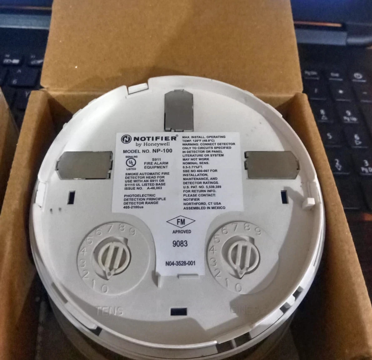 SET OF FIFTY (50) Notifier NP-100 Photoelectric Smoke Detector NP 100