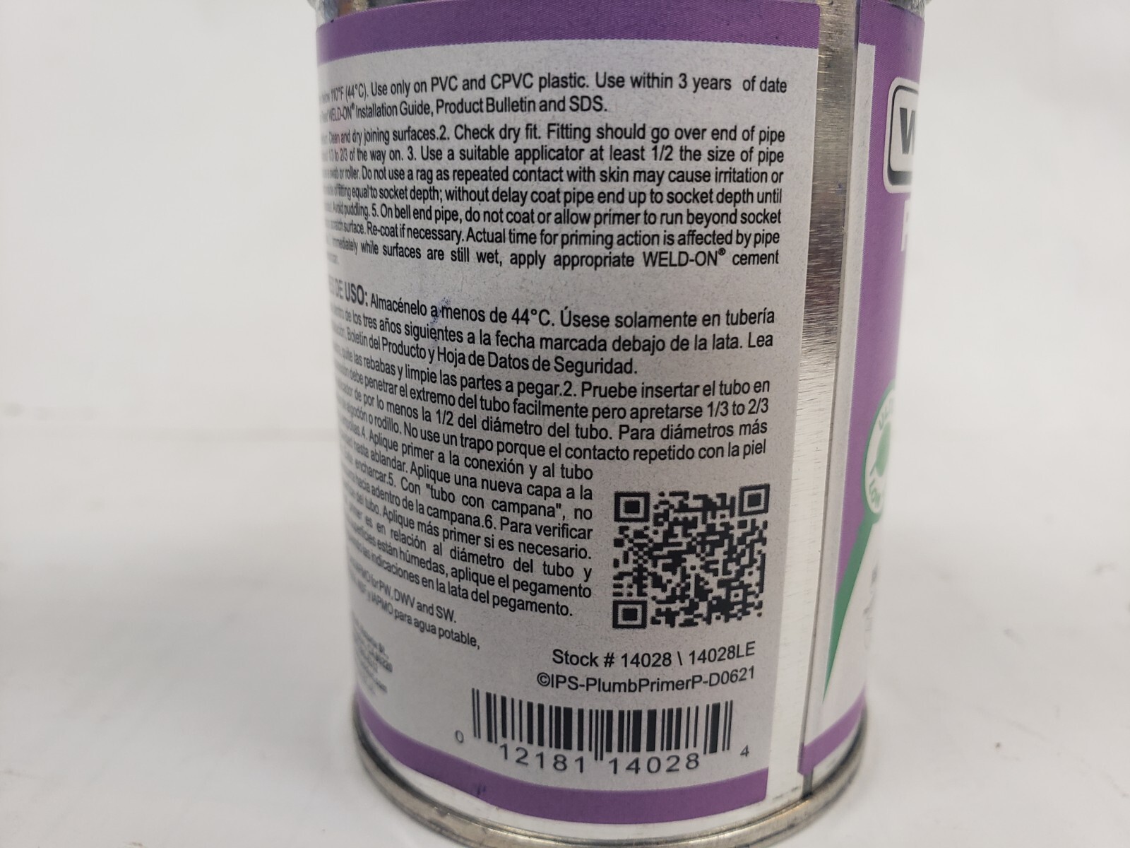 Cs/24 Weld-On 14028 Purple Plumbing Primer 4 Fl Oz