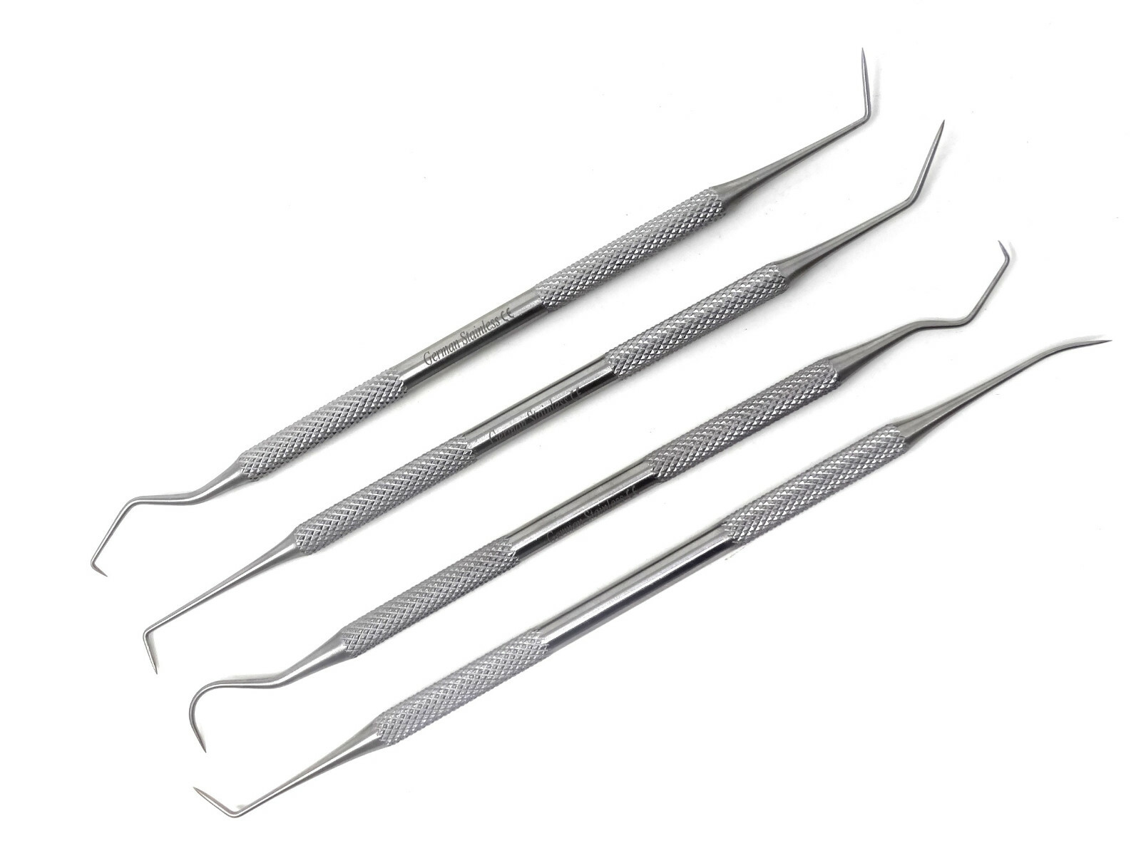 Dental Pick Set 4 PCS – Stainless Steel Dental Tools Kit Teeth Cleaning Tool