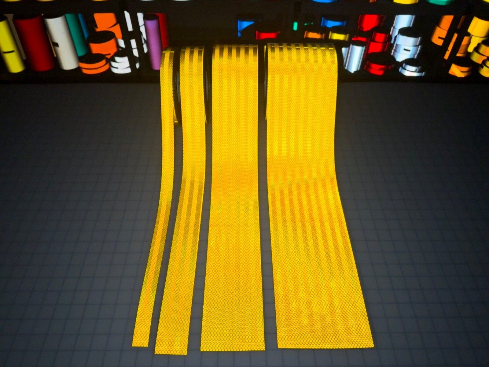 Yellow Reflective Tape 3M 3430 EGP (1″, 2″, 4″, 6″) Air Backed Micro Prismatic
